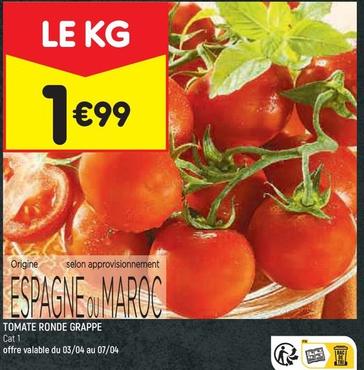 Tomate Ronde Grappe