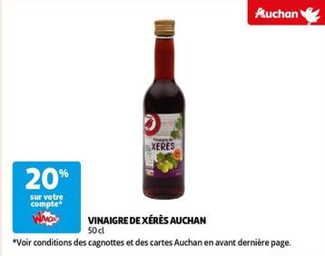 vinaigre de xérès auchan