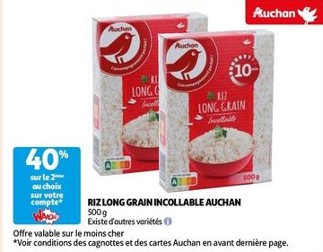riz long grain incollable auchan