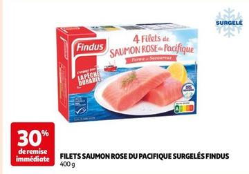 findus - filets saumon rose du pacifique surgelés