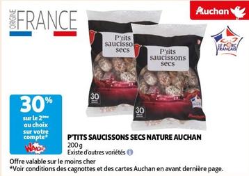Auchan - P'tits Saucissons Secs Nature