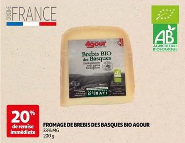 agour - fromage de brebis des basques bio