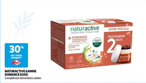 Naturactive - Gamme Doriance Duos offre sur Auchan Hypermarché