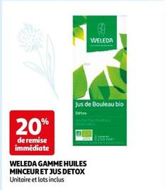 Weleda - Gamme Huiles Minceur Et Jus Detox offre sur Auchan Hypermarché