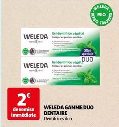 Weleda Gamme Duo Dentaire offre à 2€ sur Auchan Hypermarché