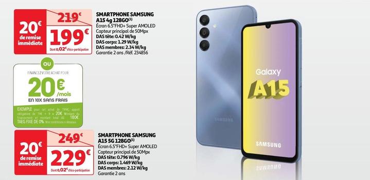 Samsung - Smartphone A15 4G 128GO