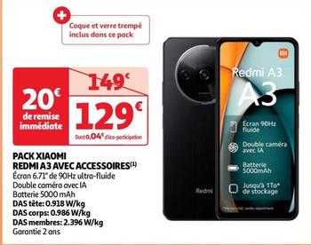 Xiaomi - Pack Redmi A3 Avec Accessoires