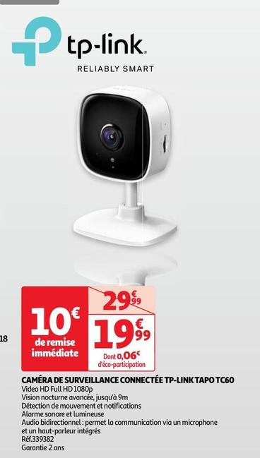 tp-link - caméra de surveillance connectée tapo tc60