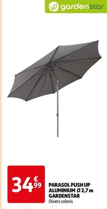 gardenstar - parasol push up aluminium 