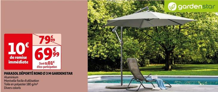 Gardenstar - Parasol Déporté Rond