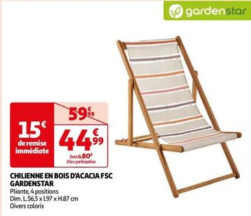 Gardenstar - Chilienne En Bois D'Acacia Fsc