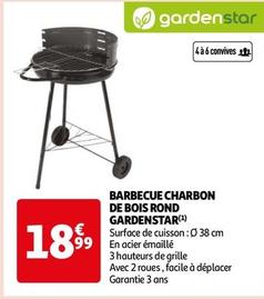 Gardenstar - Barbecue Charbon De Bois Rond