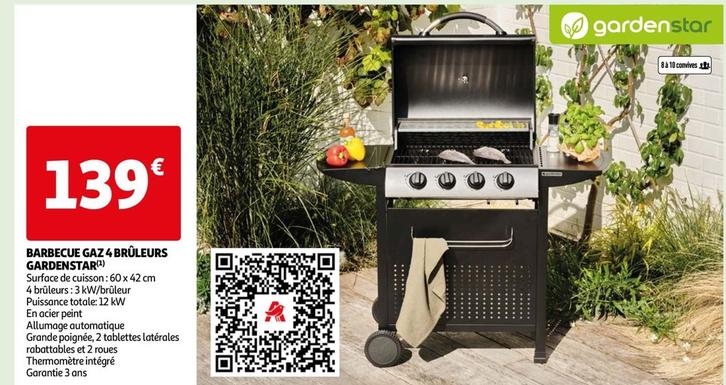 Gardenstar - Barbecue Gaz 4 Brûleurs