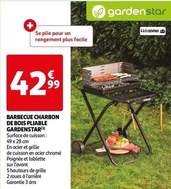 Gardenstar - Barbecue Charbon De Bois Pliable