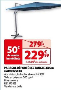 gardenstar - parasol déporté rectangle 