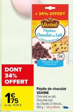 Chocolat offre sur Carrefour Drive