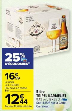 Bière offre sur Carrefour Drive