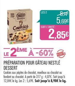 Nestlé - Préparation Pour Gâteau Dessert offre à 2,85€ sur Supermarché Match