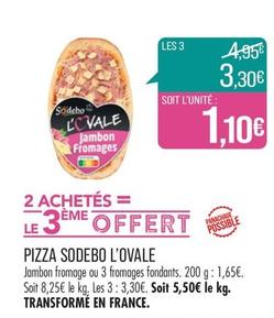 Sodebo - Pizza L'ovale offre à 1,1€ sur Supermarché Match