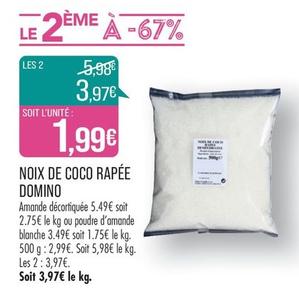 Noix De Coco Rapée Domino offre à 1,99€ sur Supermarché Match