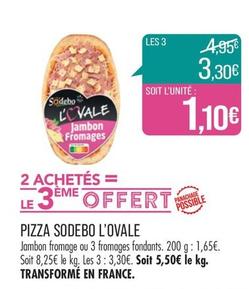 Sodebo - Pizza L'Ovale offre à 1,1€ sur Supermarché Match