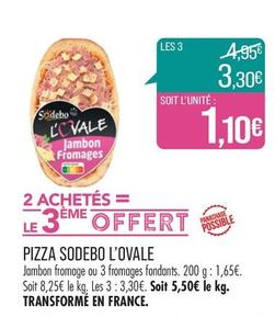 Sodebo - Pizza L'Ovale offre à 1,65€ sur Supermarché Match