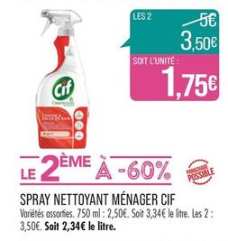 Cif - Spray Nettoyant Menager  offre à 2,5€ sur Supermarché Match