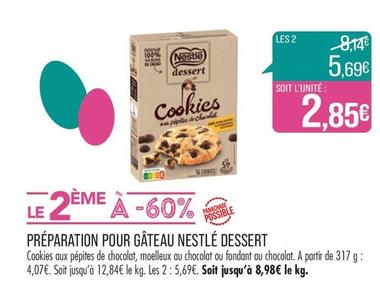 Nestle - Preparation Pour Gateau Dessert  offre à 4,07€ sur Supermarché Match