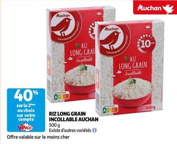 auchan - riz long grain incollable 