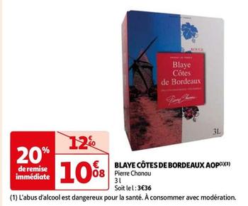 Pierre Chanau - Blaye Cotes De Bordeaux Aop 