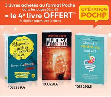 Livres offre sur France Loisirs