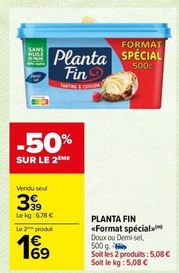 Margarine offre sur Carrefour Contact