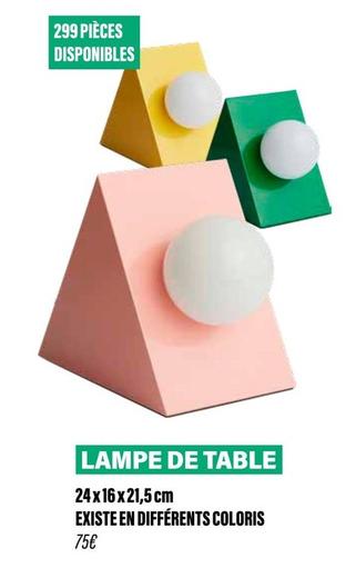 Lampe De Table offre à 75€ sur Monoprix