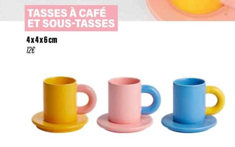 Tasses À Café Et Sous-Tasses offre sur Monoprix