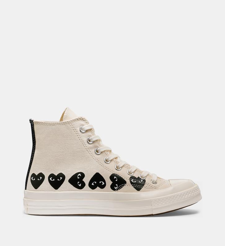 baskets montantes comme des garçons play x converse coton