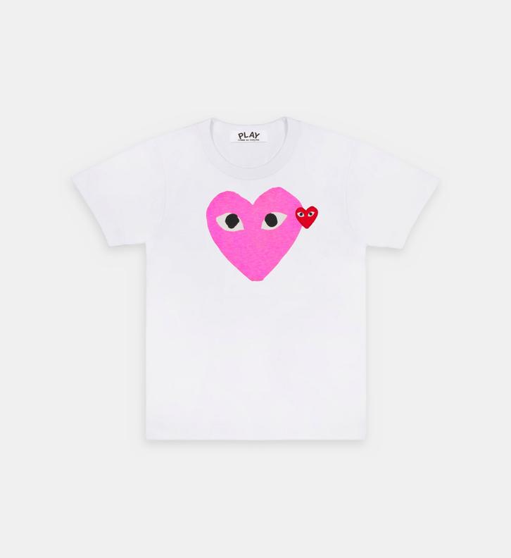 T-shirt droit coton double cœur unisexe