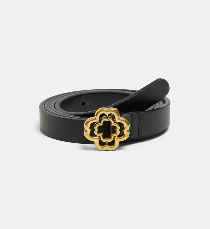 Ceinture fine en cuir signature offre à 85€ sur Galeries Lafayette