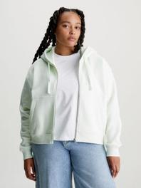 Sweat-shirt à capuche zippé avec imprimé dans le dos offre à 64€ sur Calvin Klein