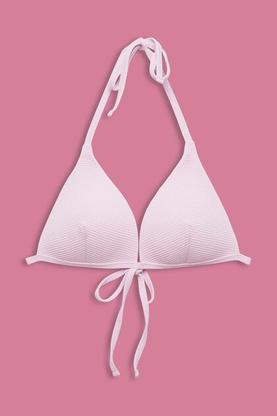 haut de bikini triangle texturé