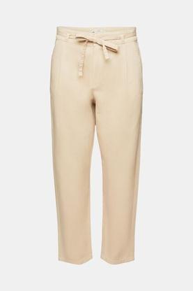 Pantalon à pinces ceinturé, coton Pima offre à 30,99€ sur Esprit