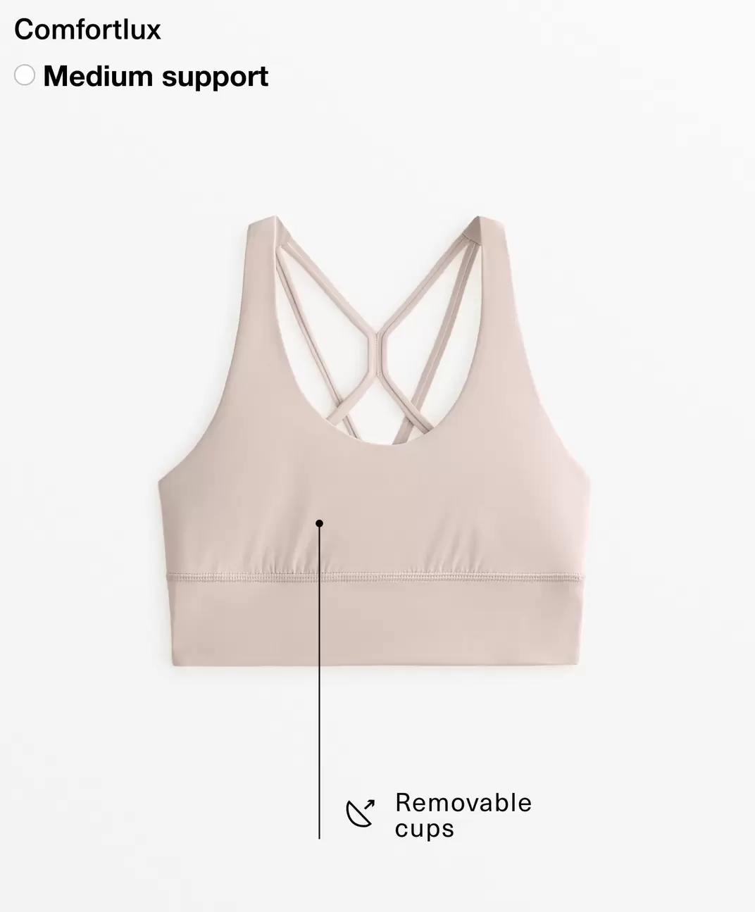 Brassière sport comfortlux à maintien modéré et bonnets offre à 25,99€ sur Oysho
