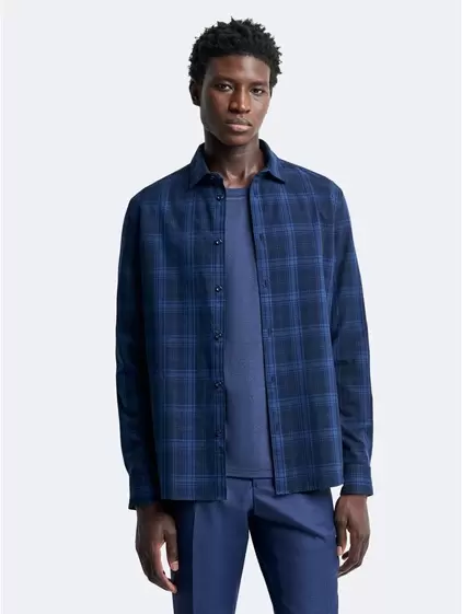 Chemise slim à carreaux offre à 25€ sur Devred