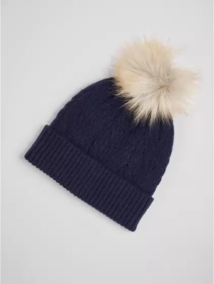 Bonnet uni à pompon offre à 12€ sur Devred