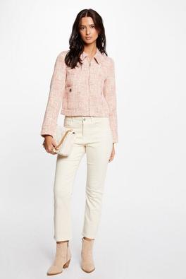 veste droite zippée multico femme