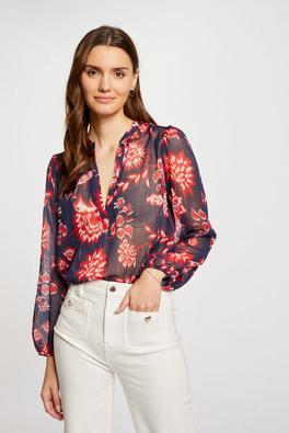 blouse manches longues multico femme