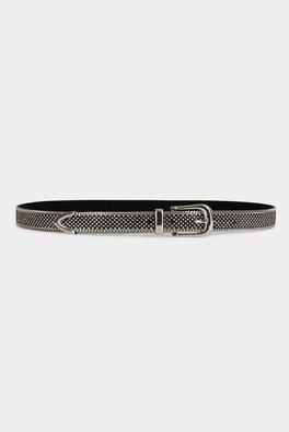 ceinture avec strass argente femme