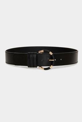 ceinture boucle enveloppée noir femme