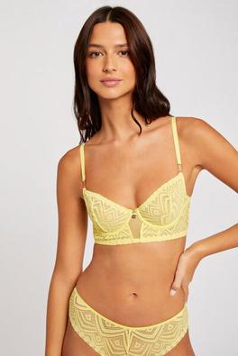 soutien-gorge armatures jaune femme