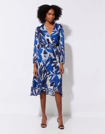 Robe longue imprimée bleu femme offre à 99,99€ sur Jacqueline Riu
