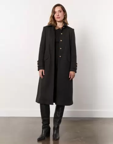 Manteau long uni anthracite femme offre à 179,99€ sur Jacqueline Riu